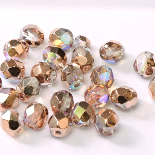 3mm Fire Polish Bead - Crystal Copper Rainbow - 00030-98533