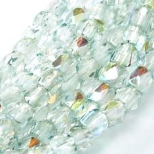 3mm Fire Polish Bead - Crystal Blue Rainbow - 00030-98538