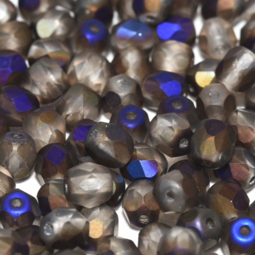 4mm Fire Polish Bead - Crystal Azuro Full Matted - 00030-22273