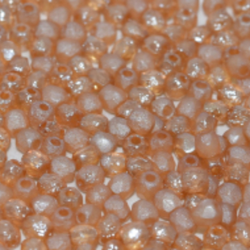 4mm Fire Polish Bead - Crystal Etched Celsian Full - 00030-22580 - 50 Piece Bag