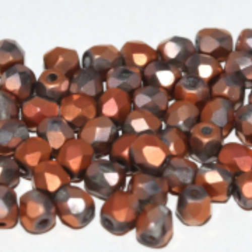 4mm Fire Polish Bead - Crystal Sunset Full Matted - 00030-27233 - 50 Piece Bag