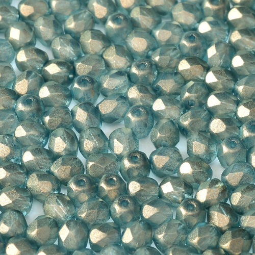 4mm Fire Polish Bead - Crystal GT Shadows - 00030-29263 - 50 Piece Bag