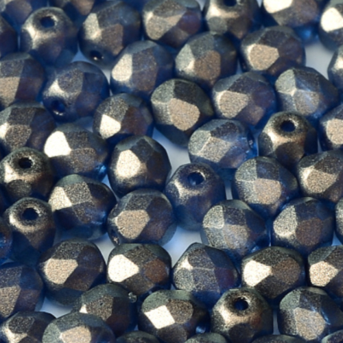 4mm Fire Polish Bead - Crystal GT Celestian Blue - 00030-29266 - 50 Piece Bag