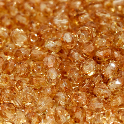 4mm Fire Polish Bead - Crystal Picasso - 00030-43400