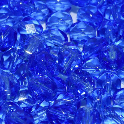 4mm Fire Polish Bead - Sapphire - 30050