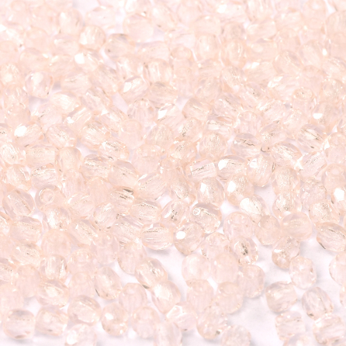 4mm Fire Polish Bead - Rosaline  - 70110 - 50 Piece Bag