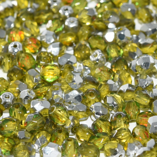 4mm Fire Polish Bead - Amber - 80020-28991