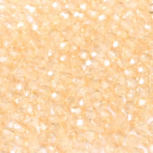 6mm Fire Polish Bead - Crystal Champagne Luster - 00030-14413 - 30 Piece Bag