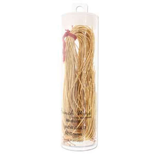 French Wire Medium (0.9mm) - FW14GM - New Gold