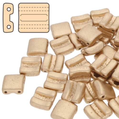 Fixer Horizontal Holes 8mm x 7.5mm - Bronze Pale Gold - FXRH8700030-01710