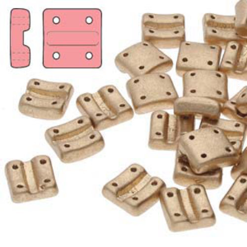 Fixer Vertical Holes 8mm x 7.5mm - Bronze Pale Gold - FXRV8700030-01710