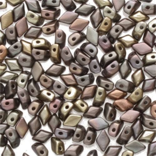 Mini Gem Duo 6mm x 4mm - GD6400030-01670 - Crystal Grey Rainbow
