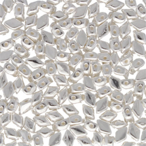 Mini Gem Duo 6mm x 4mm - GD6400030-31000 - Silver Plated