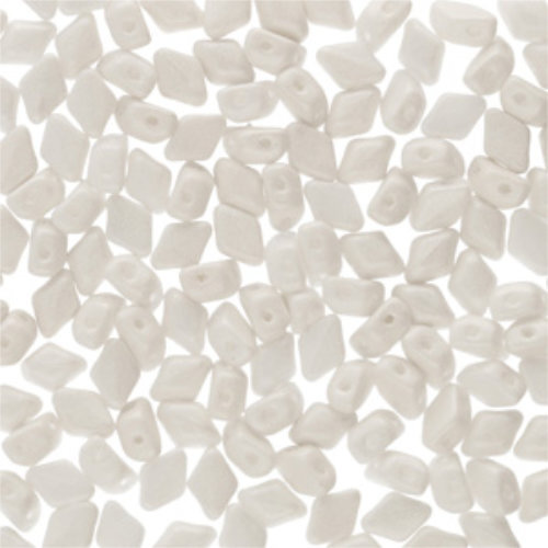 Mini Gem Duo 6mm x 4mm - GD6402010-24001 - Pearl Shine White