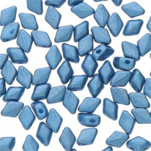 Mini Gem Duo 6mm x 4mm - GD6402010-29434 - Matte Metallic Blue