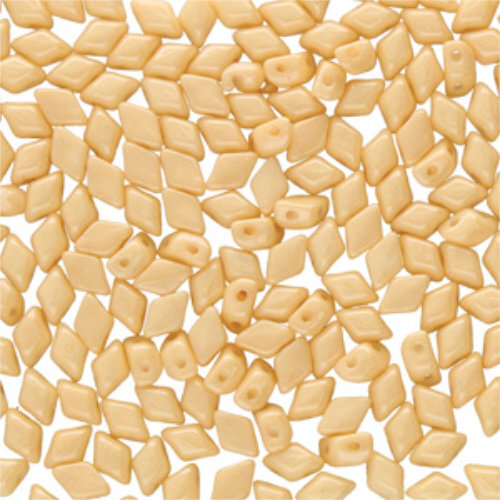 Mini Gem Duo 6mm x 4mm - GD6403000-14413 - Chalk Beige Luster