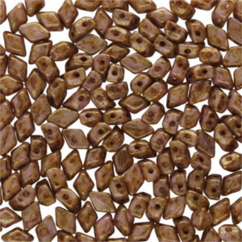Mini Gem Duo 6mm x 4mm - GD6403000-15695 - Chalk Senegal Brown