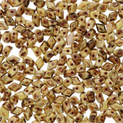 Mini Gem Duo 6mm x 4mm - GD6403000-86805 - Chalk Dark Travertine
