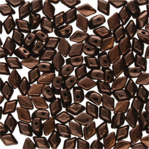 Mini Gem Duo 6mm x 4mm - GD6423980-14415 - Jet Bronze