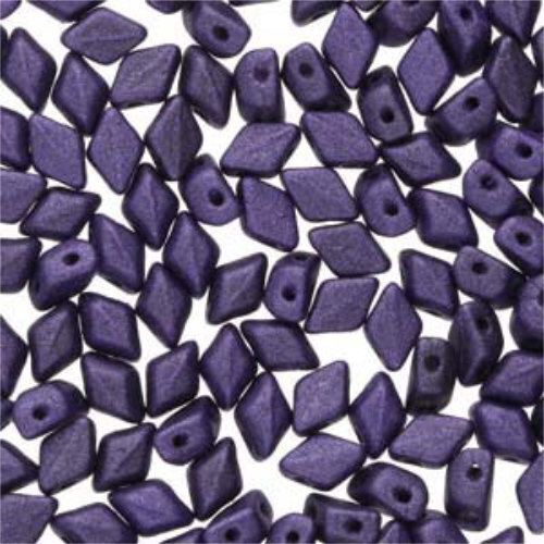 Mini Gem Duo 6mm x 4mm - GD6423980-79021 - Metallic Suede Purple