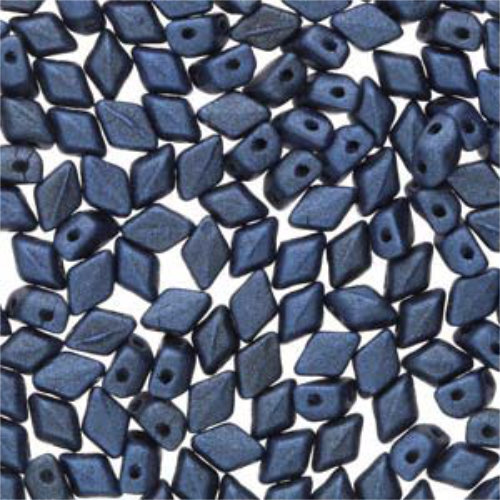 Mini Gem Duo 6mm x 4mm - GD6423980-79031 - Metallic Suede Blue