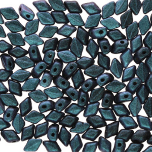 Mini Gem Duo 6mm x 4mm - GD6423980-94105 - Polychrome Chameleon Emerald
