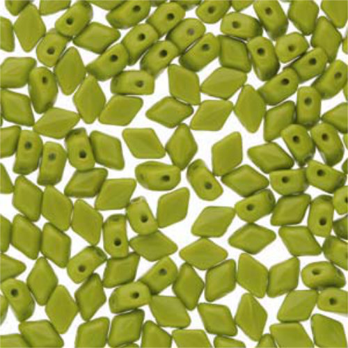 Mini Gem Duo 6mm x 4mm - GD6453410 - Opaque Green