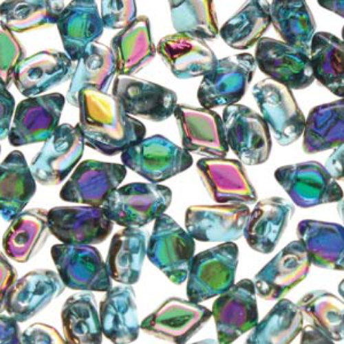 Mini Gem Duo 6mm x 4mm - GD6460020-28101 - Aqua Vitrail