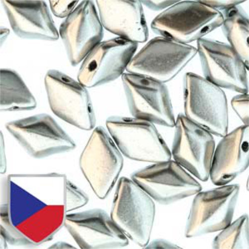 Gem Duo 8mm x 5mm Czech Shield - GD8500030-01700CS - Crystal Bronze Aluminium