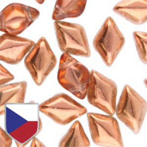 Gem Duo 8mm x 5mm Czech Shield - GD8500030-27137CS - Crystal Sunset