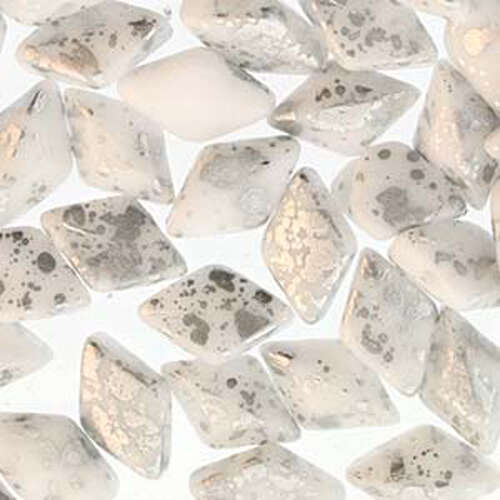 Gem Duo 8mm x 5mm - GD8503000-15481 - Chalk Silver Splash