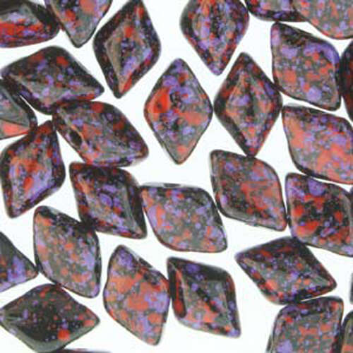 Gem Duo 8mm x 5mm - GD8523980-24407 - Jet Berry Confetti