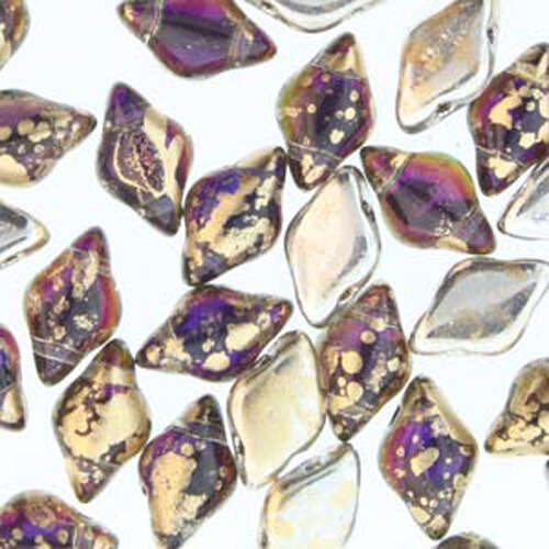 Gem Duo 8mm x 5mm - GD8529532-94401 - Backlit Purple Haze & Gold