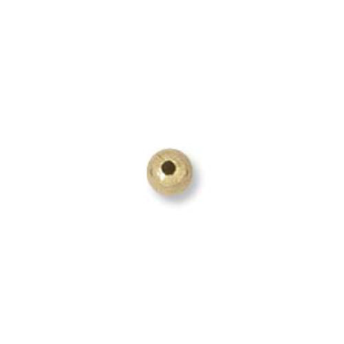 3mm Round Bead with a 1mm Hole - 14KT Gold Filled - GF10003