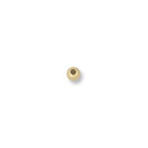 2mm Round Bead with a 1mm Hole - 14KT Gold Filled - GF10015