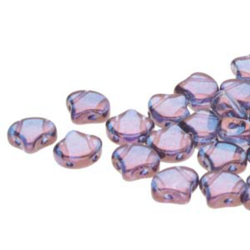 Ginko Leaf 7.5mm x 7.5mm - GNK8700030-15726 - Transparent Amethyst Luster