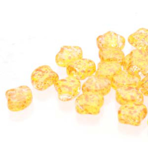 Ginko Leaf 7.5mm x 7.5mm - GNK8700030-24402 - Confetti Splash Orange Yellow