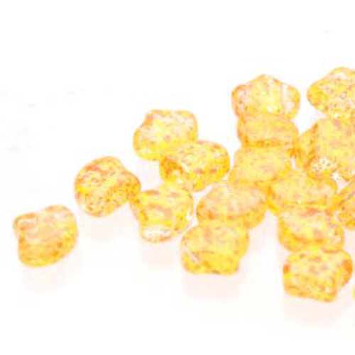 Ginko Leaf 7.5mm x 7.5mm - GNK8700030-24402 - Confetti Splash Orange Yellow