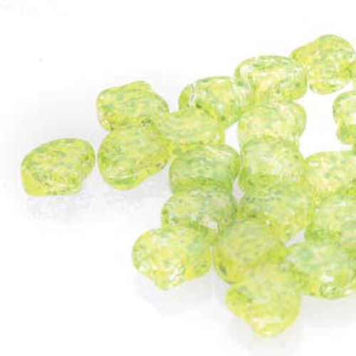 Ginko Leaf 7.5mm x 7.5mm - GNK8700030-24405 - Confetti Splash Yellow Green