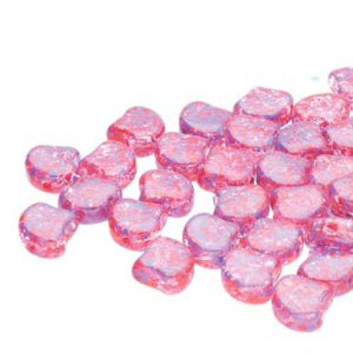 Ginko Leaf 7.5mm x 7.5mm - GNK8700030-24407 - Confetti Splash Violet Red