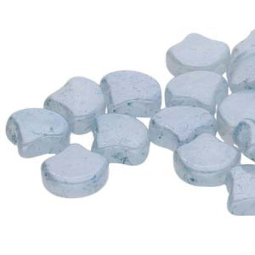 Ginko Leaf 7.5mm x 7.5mm - GNK8701000-15464 - White Opal Blue Terracotta