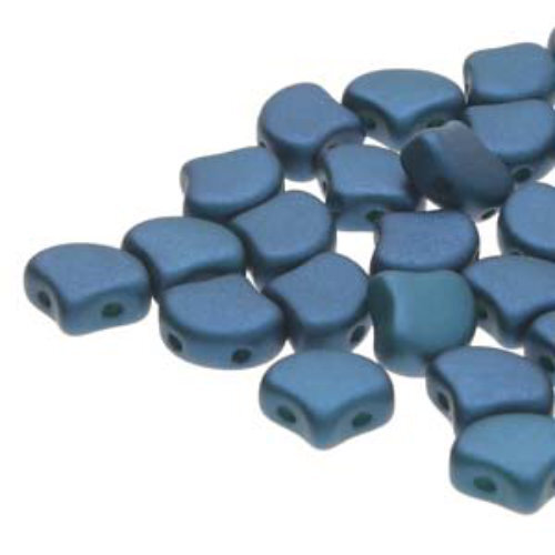 Ginko Leaf 7.5mm x 7.5mm - GNK8702010-29734 - Chatoyant Shimmer Teal Blue