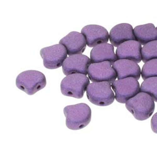 Ginko Leaf 7.5mm x 7.5mm - GNK8723980-79021 - Metallic Suede Purple