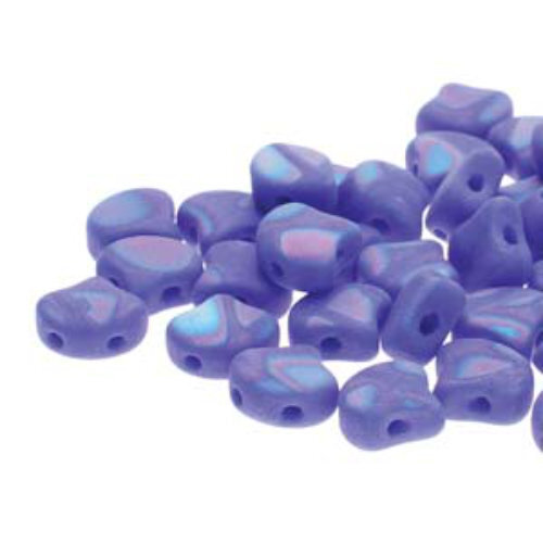 Ginko Leaf 7.5mm x 7.5mm - GNK8733050-28773BA - Matte Opaque Blue Full AB