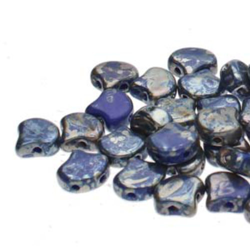 Ginko Leaf 7.5mm x 7.5mm - GNK8733050-43500 - Opaque Blue Rembrandt