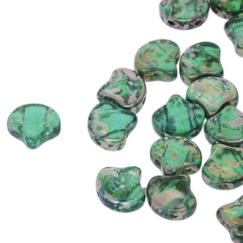 Ginko Leaf 7.5mm x 7.5mm - GNK8750720-43500 - Emerald Rembrandt