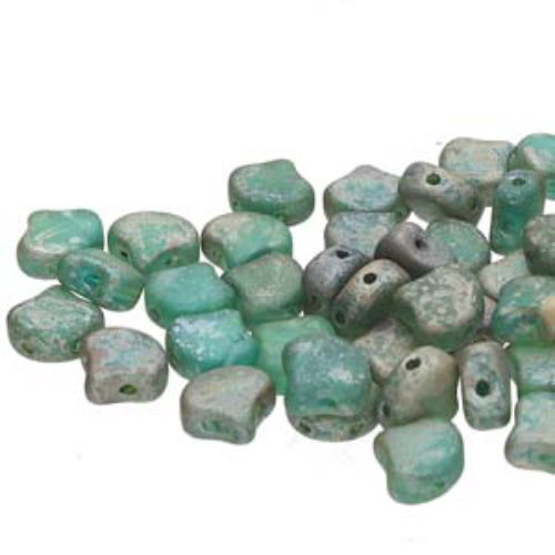 Ginko Leaf 7.5mm x 7.5mm - GNK8760020-83500 - Matte Aquamarine Rembrandt