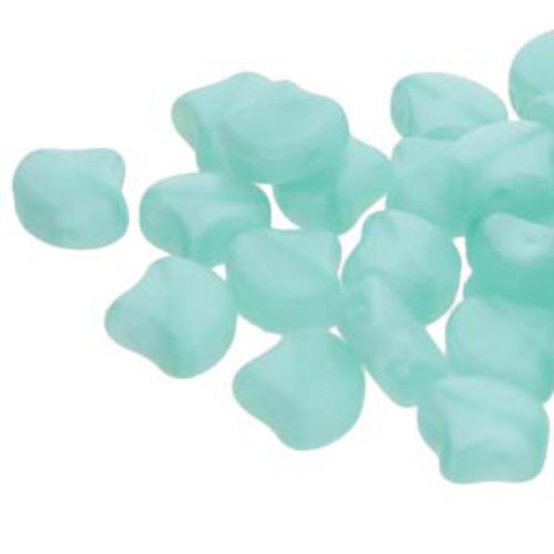 Ginko Leaf 7.5mm x 7.5mm - GNK8761100 - Opal Green Aqua