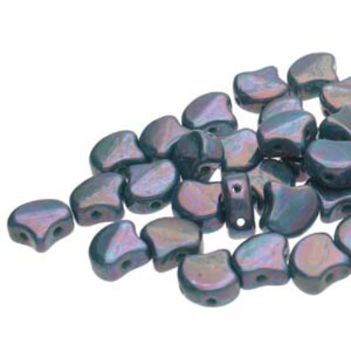 Ginko Leaf 7.5mm x 7.5mm - GNK8763130-15001 - Turquoise Green Nebula
