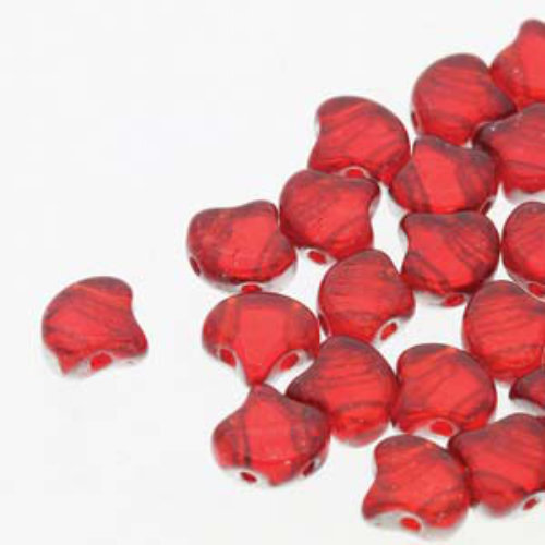 Ginko Leaf 7.5mm x 7.5mm - GNK8790080-27002 - Backlit Ruby